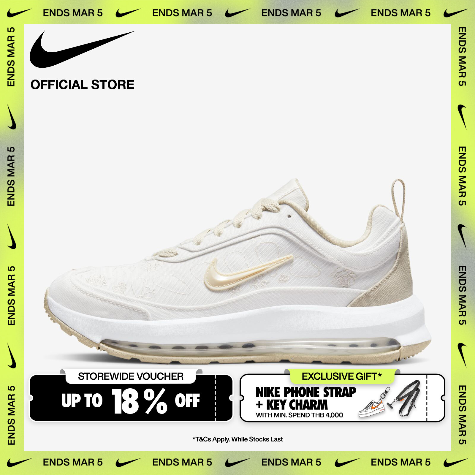 Nike Women's Air Max AP Shoes - Summit White [DQ5023-121] ราคา 4,500 บาท*ส่งฟรี