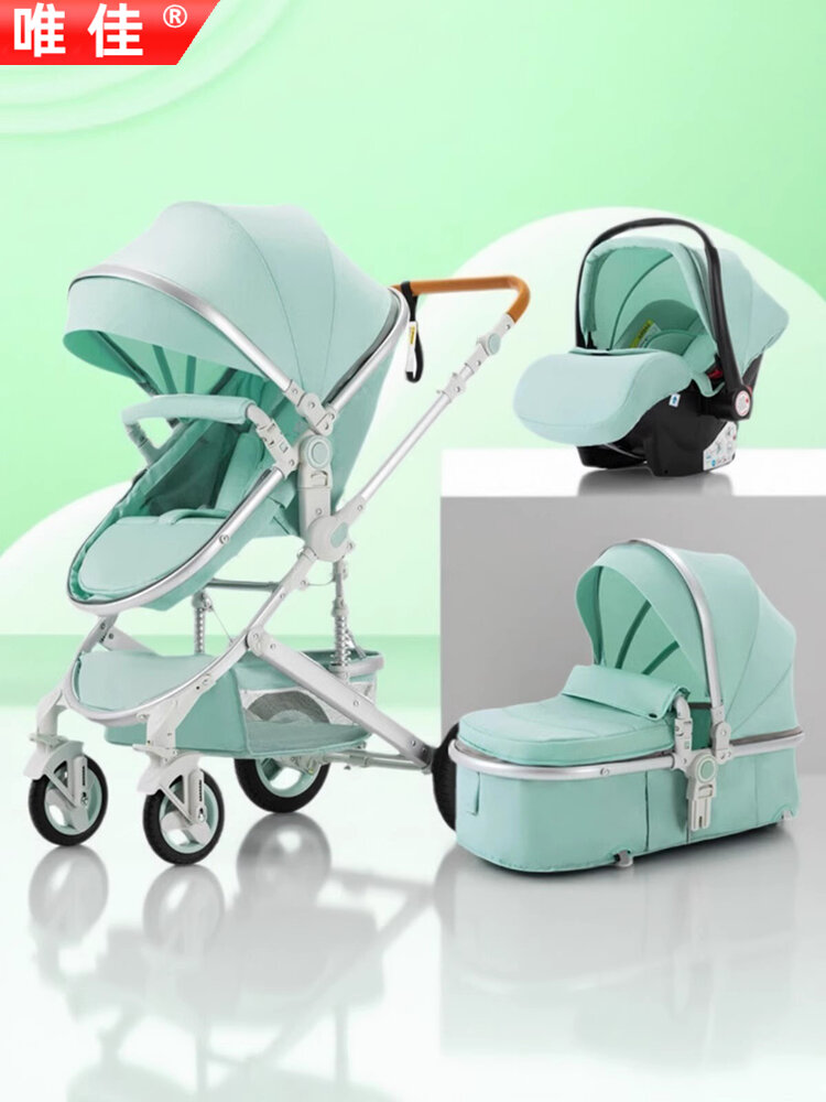 WEIJIA | Convertible Lightweight Foldable Stroller with Shock Absorption for Newborns 0-3 Years