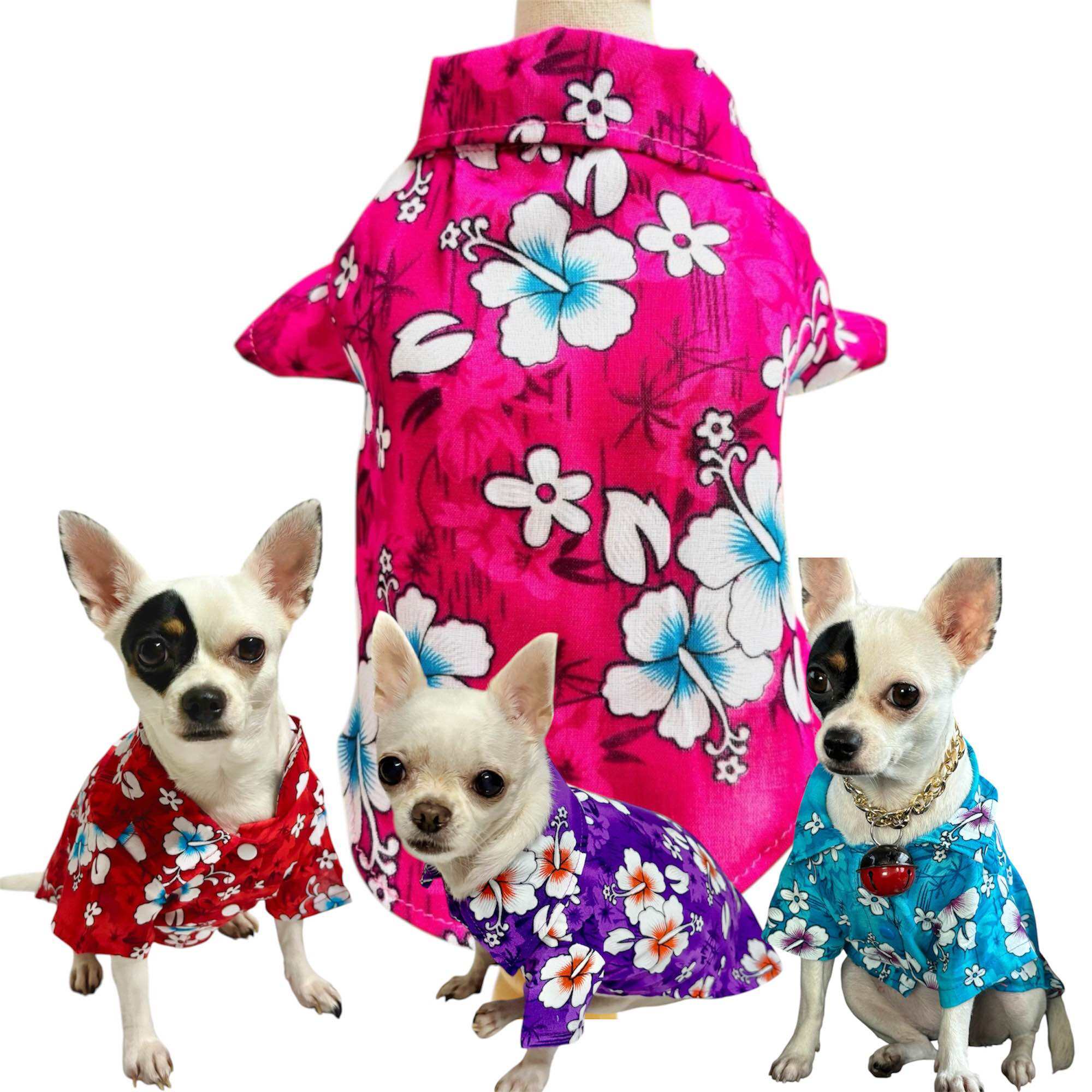 เสื้อสุนัข/แมว ลายดอกสงกรานต์ ราคา 99 บาท*ส่งฟรี