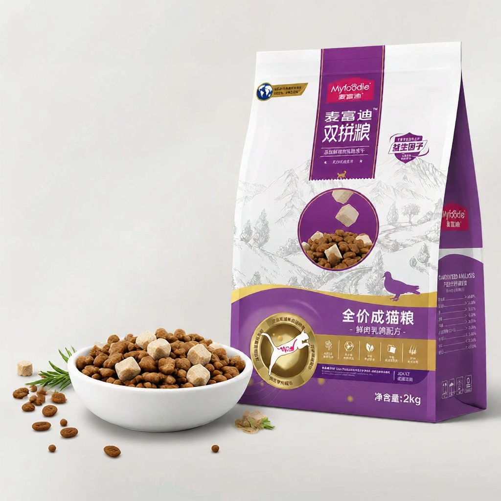MYFOODIE | Fresh Meat Pigeon Freeze Dried Cat Food Dual Combination All Life Stages ราคา 1,804 บาท*ส่งฟรี