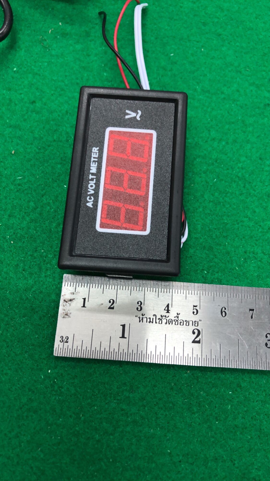 AC VOLT Meter50-500V (แบบ2สายไม่ต้องมีไฟเลี้ยง)(มี3สีเลือกสีแชทนะค่ะ)​