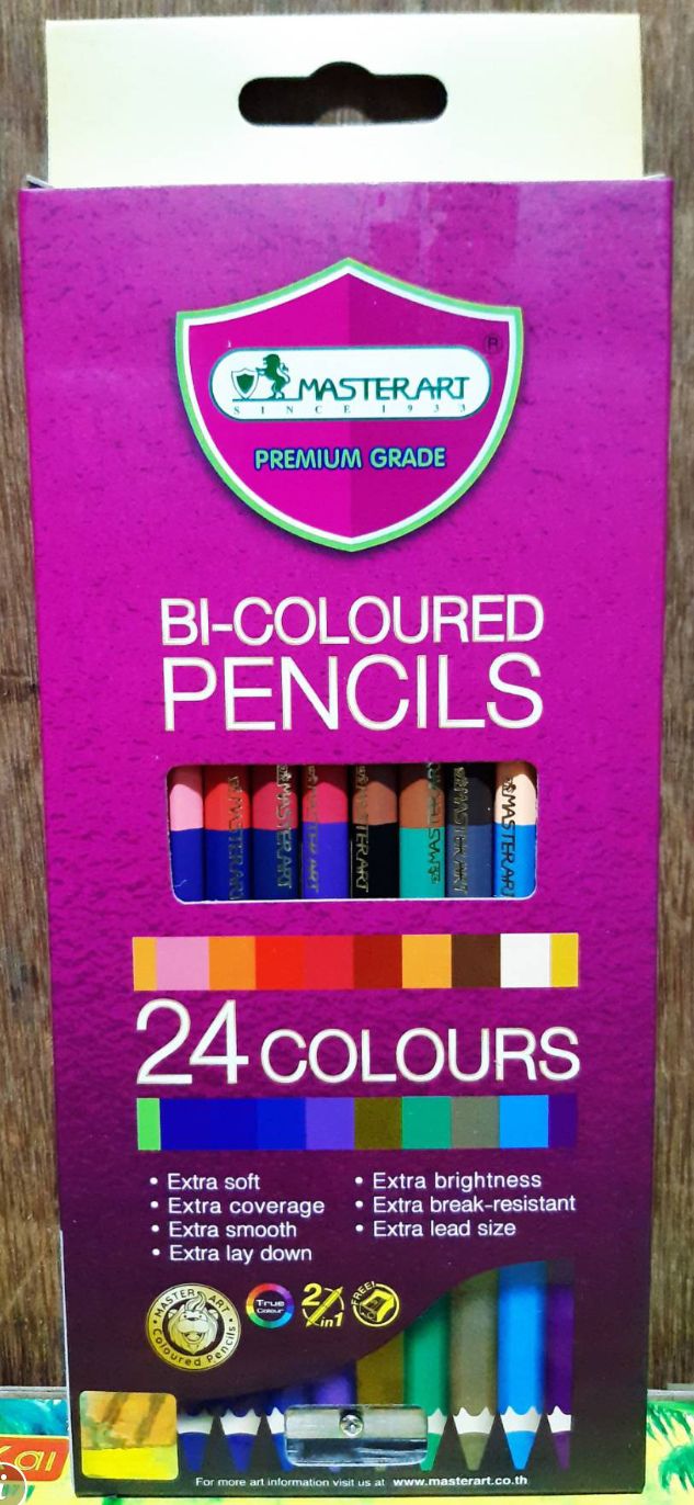 สีไม้มาสเตอร์อาร์ต ดินสอสี 24 สี
MASTER ART