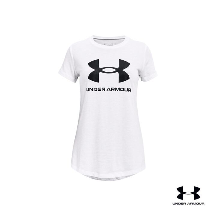 Under Armour เสื้อแขนสั้น UA Sportstyle Graphic สำหรับเด็กผู้หญิง ราคา 668 บาท*ส่งฟรี