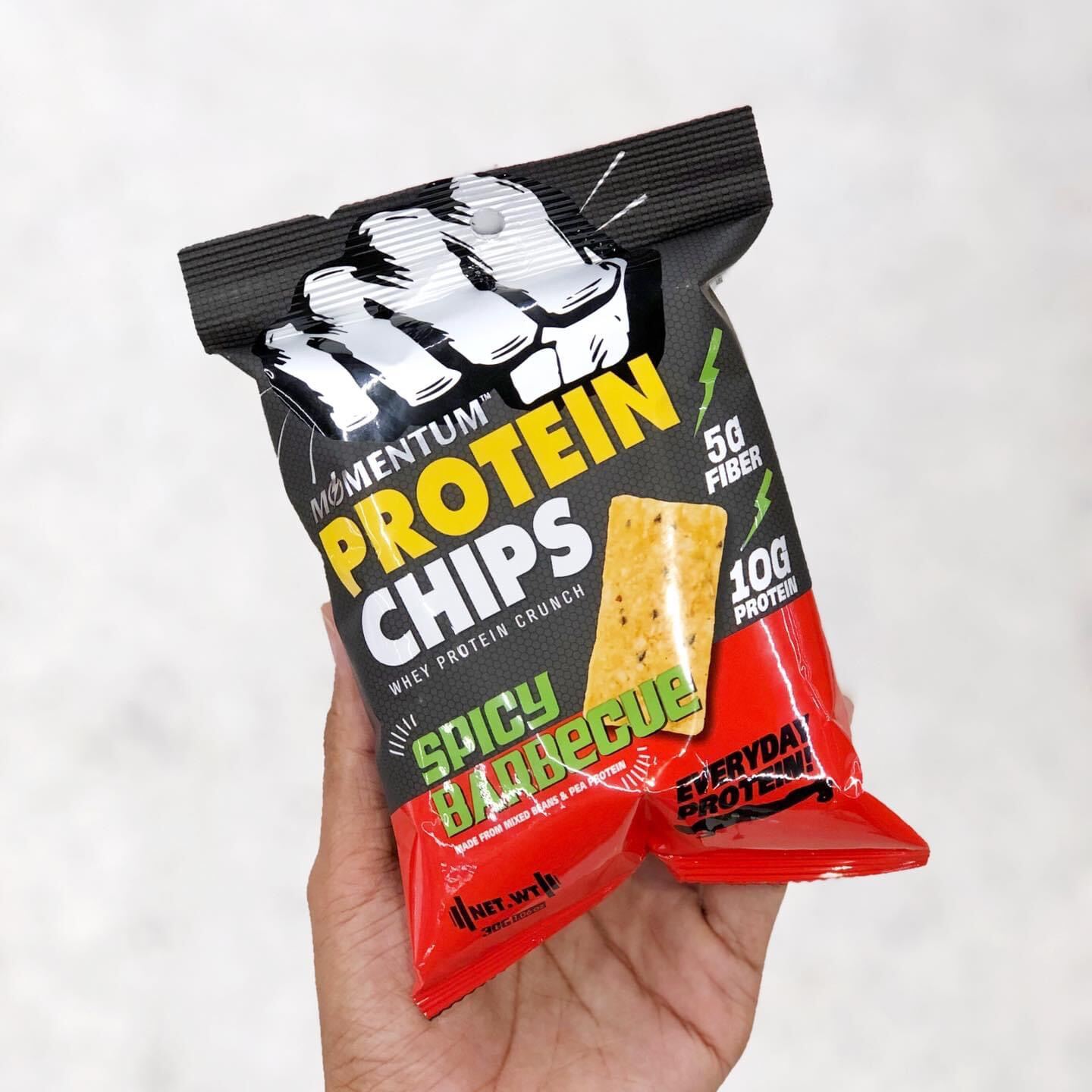 💪🏻 Momentum 💪🏻 โปรตีน อบกรอบ จากเวย์โปรตีน Whey Protein Chips ขนมดี