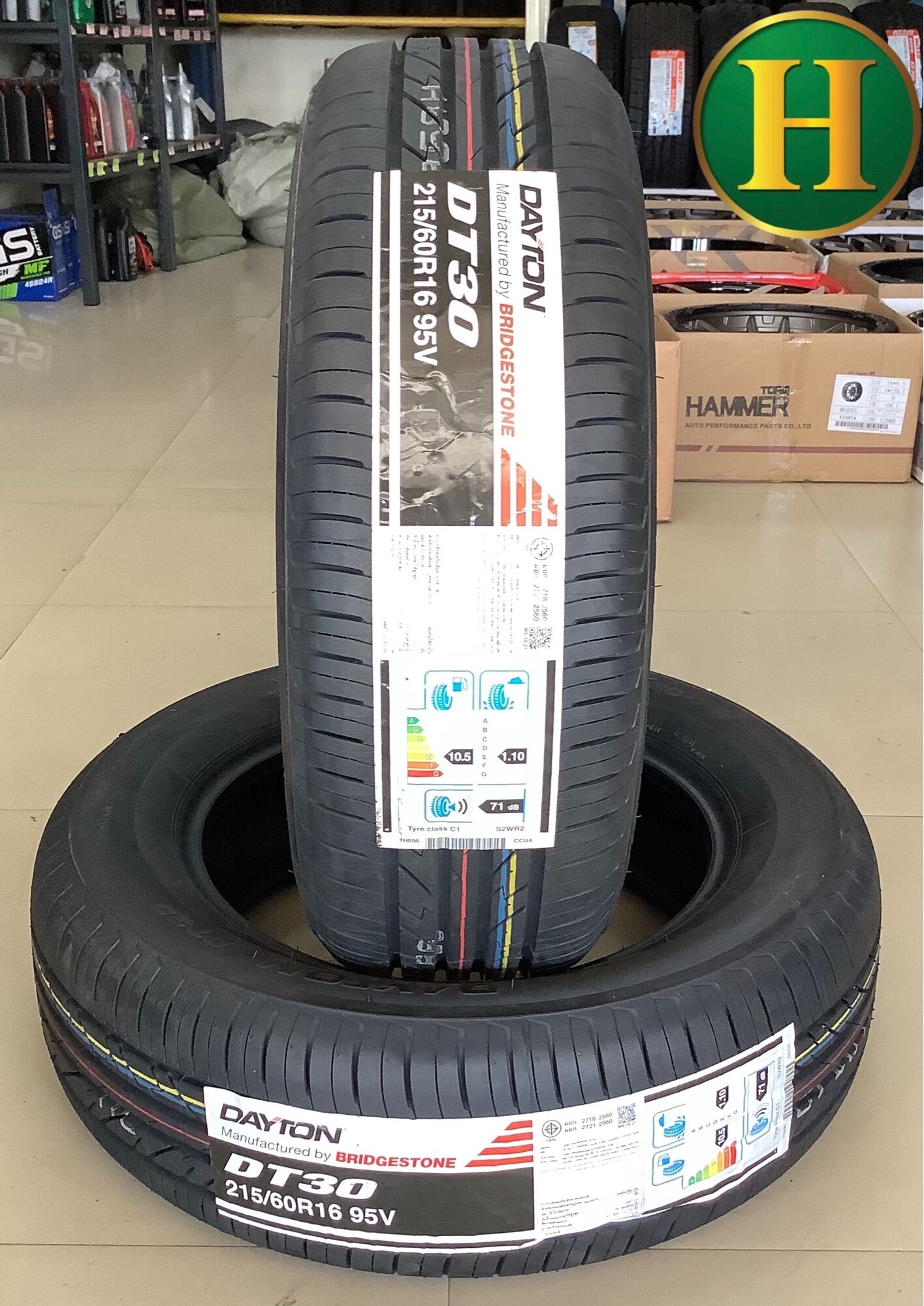 215/60R16 DAYTON DT30 ยางใหม่ปี 2024🇹🇭ราคาโปร1แถม1=ได้2