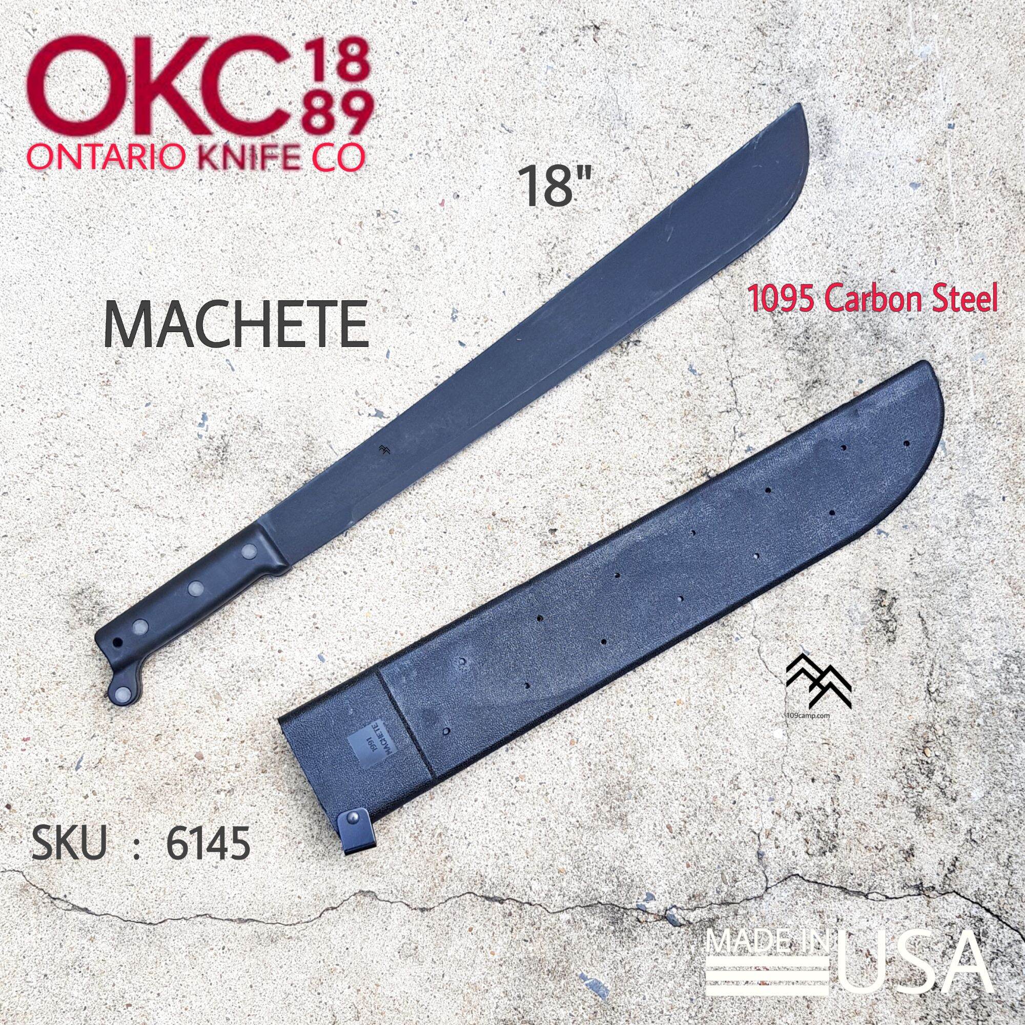 MACHETE ONTARIO 18นิ้ว มีดเดินป่าคู่ตัวของทหารอเมริกา พร้อมปลอกใส่แบบมี