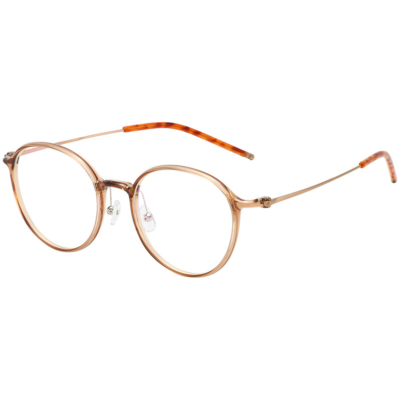OVOVO yuanxiang | Lightweight Titanium Circular Glasses Frame 5g ราคา 572 บาท*ส่งฟรี