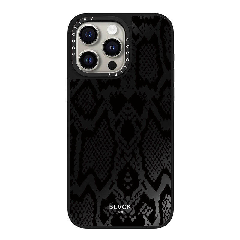 Snakeskin Mirror Design Shockproof Phone Case Magnetic MagSafe For iPhone