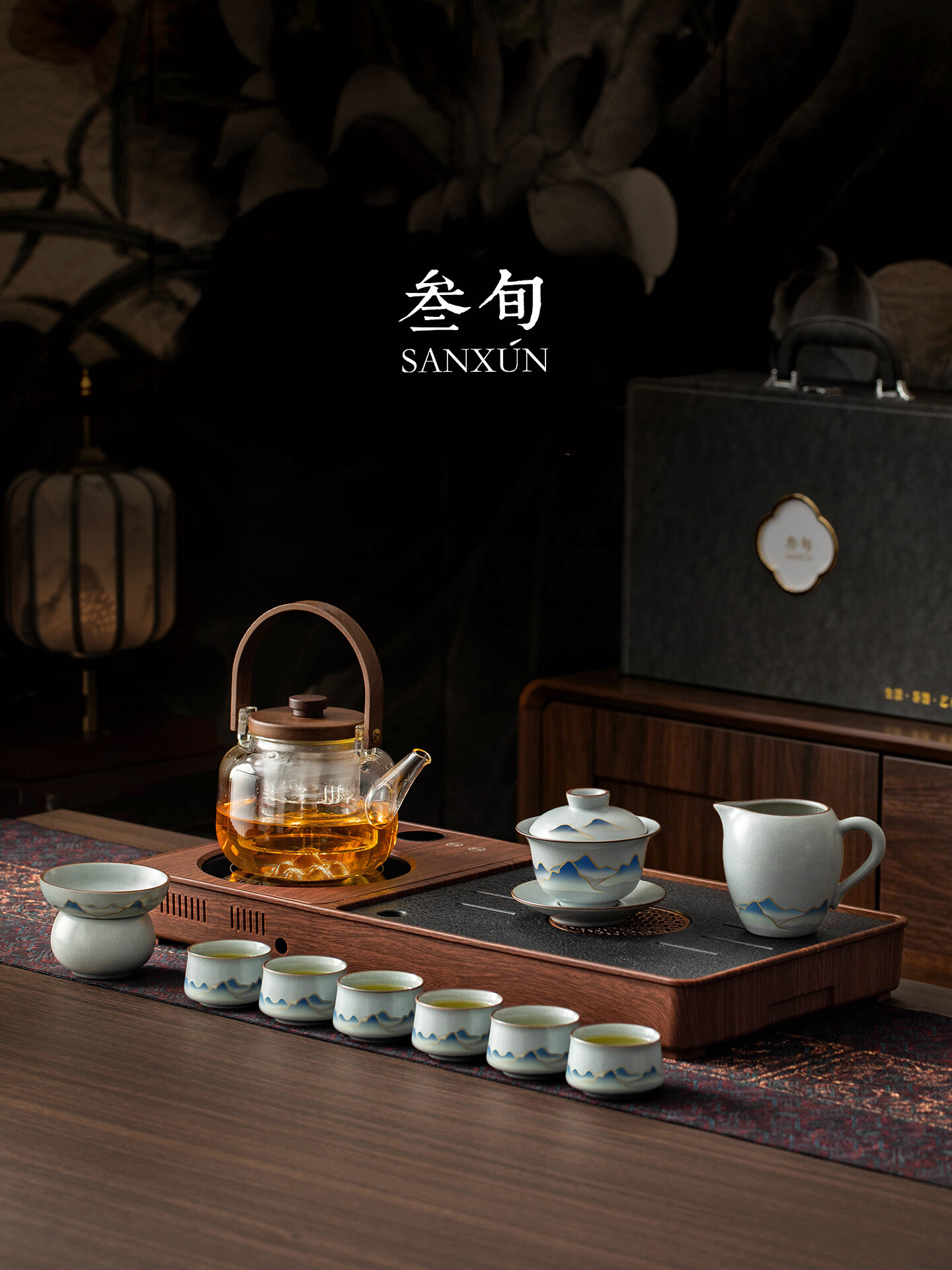 เครื่องครัวและอุปกรณ์บนโต๊ะอาหาร SANXUN ชุดน้ำชาอัตโนมัติ Ruyao ที่ให้ความรู้สึกอบอุ่น ราคา 5,659 บาท*ส่งฟรี