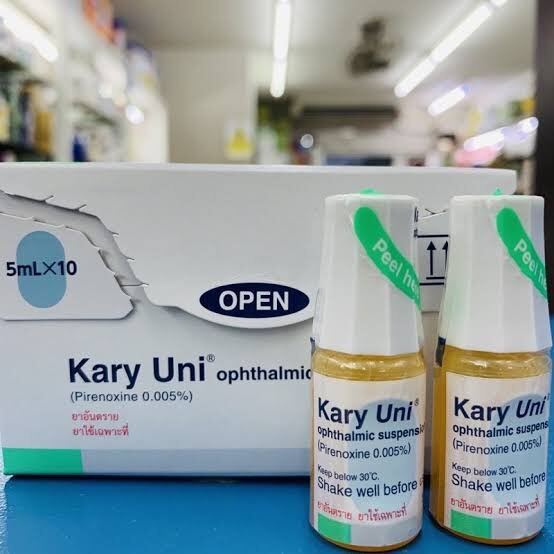 มีของพร้อมส่ง ของแท้ Kary Uni 0.005% สำหรับหยอดตาป้องกันความเสื่อมเลนส์ตาหรือชะลอต้อกระจก (หมาแมวใช้ได้)