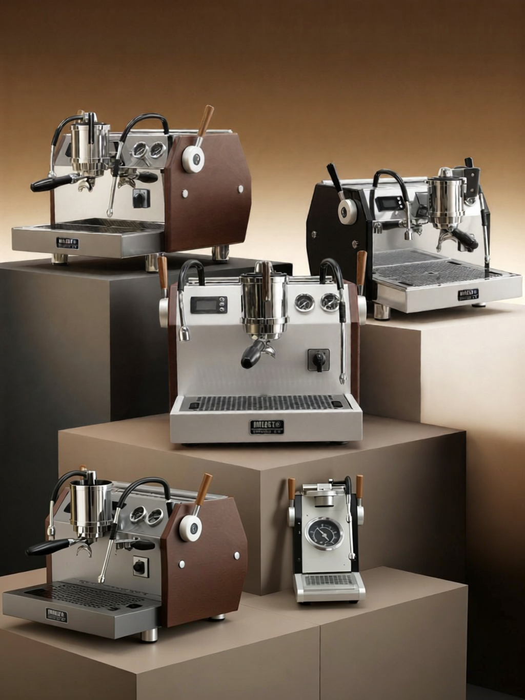 Milesto | Semi-automatic Commercial Espresso Coffee Machine with Dual Boiler and Rotary Pump ราคา 81,506 บาท*ส่งฟรี