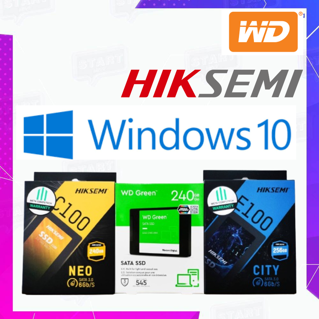 SSD แถม Windows10 Pro+โปรแกรม 240GB 256GB ของใหม่ ประกัน3ปี เช็คเครื่องก่อนสั่งซื้อ ราคา 688 บาท*ส่งฟรี