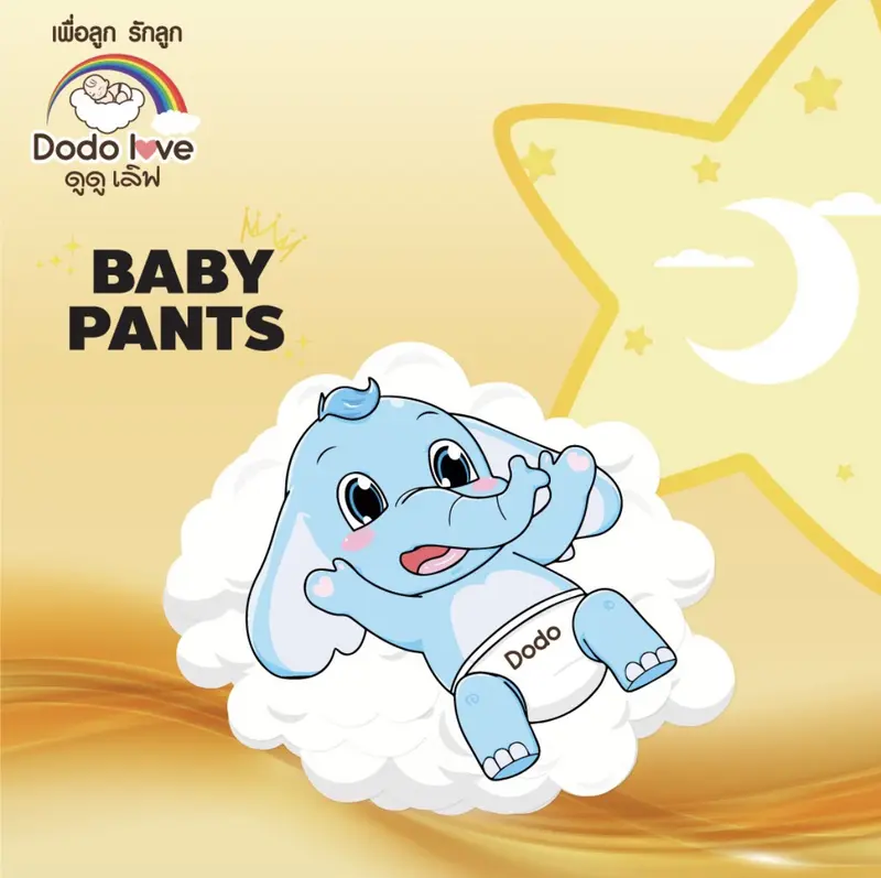 ภาพหน้าปกสินค้าDODOLOVE Baby Pants Day and Night (แพ็คเดี่ยว) กางเกงผ้าอ้อม S,M,L ผ้าอ้อมสำเร็จรูป หนานุ่ม จากร้าน Sandy's Shop บน Lazada