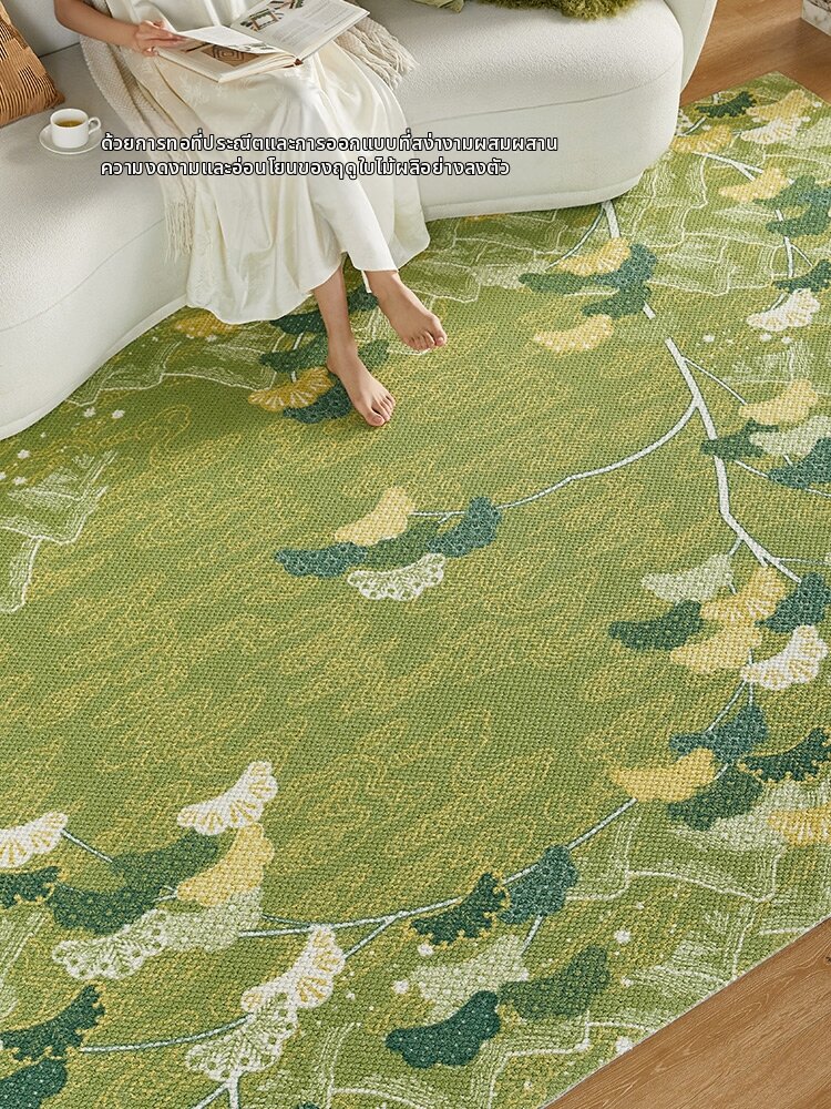 ZHIXIAO | Green Retro Chinese Style Wool Handmade Carpet ราคา 13,183 บาท*ส่งฟรี