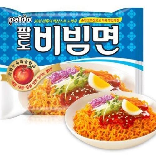 พร้อมส่ง Paldo พาลโด บิบิมเมน บะหมี่แบบแห้งรสเผ็ด 130 กรัมPaldo Bibimmen Ramen 130 g.