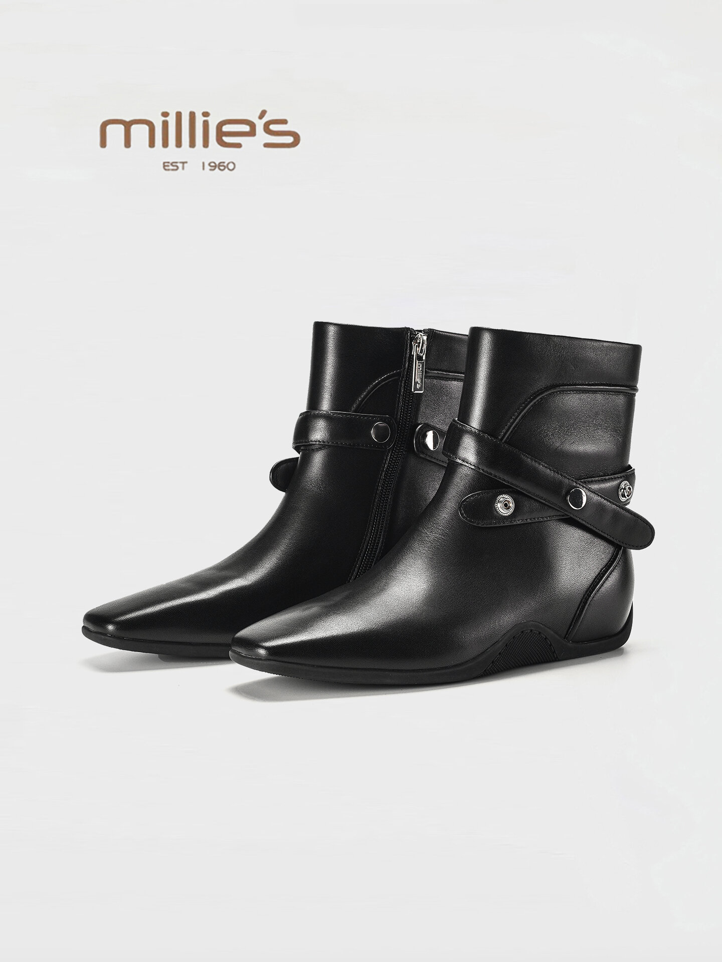 MILLIE'S | Slim Faux Fur Lined Western Boot ราคา 8,618 บาท*ส่งฟรี