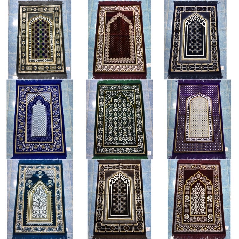 ผ้าปูละหมาด ผ้าซาญาดะห์ สำหรับมุสลิม ขนาด 70*108 ซม. มีราคาส่ง🧕🏻