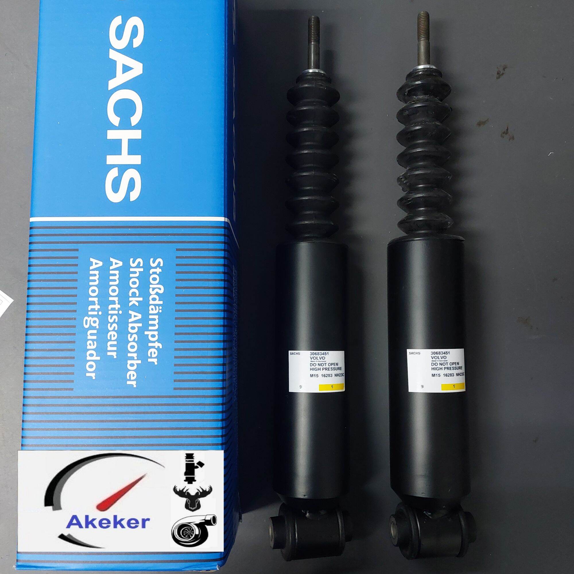 Pair of Volvo XC90 Rear Sachs Nivomat Shock Absorbers 30683451 Self