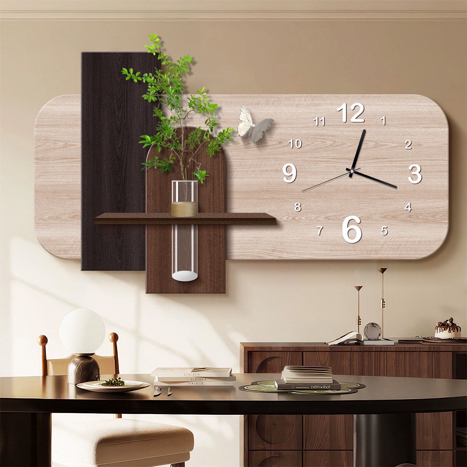 ieeliu | Aesthetic Vintage Modern Wall Clock for Decor ราคา 2,381 บาท*ส่งฟรี