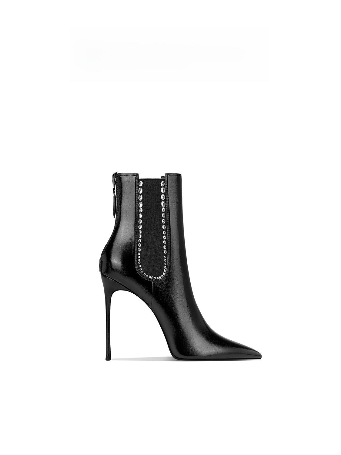 OLOME สีดำ รองเท้าบูทสั้นหนังกลับ ผู้หญิง ทันสมัย Bare Boot Pointed Toe Thin Heel High Heels สวมใส่สบาย หนัง รองเท้าบูท ราคา  27,569 บาท*ส่งฟรี