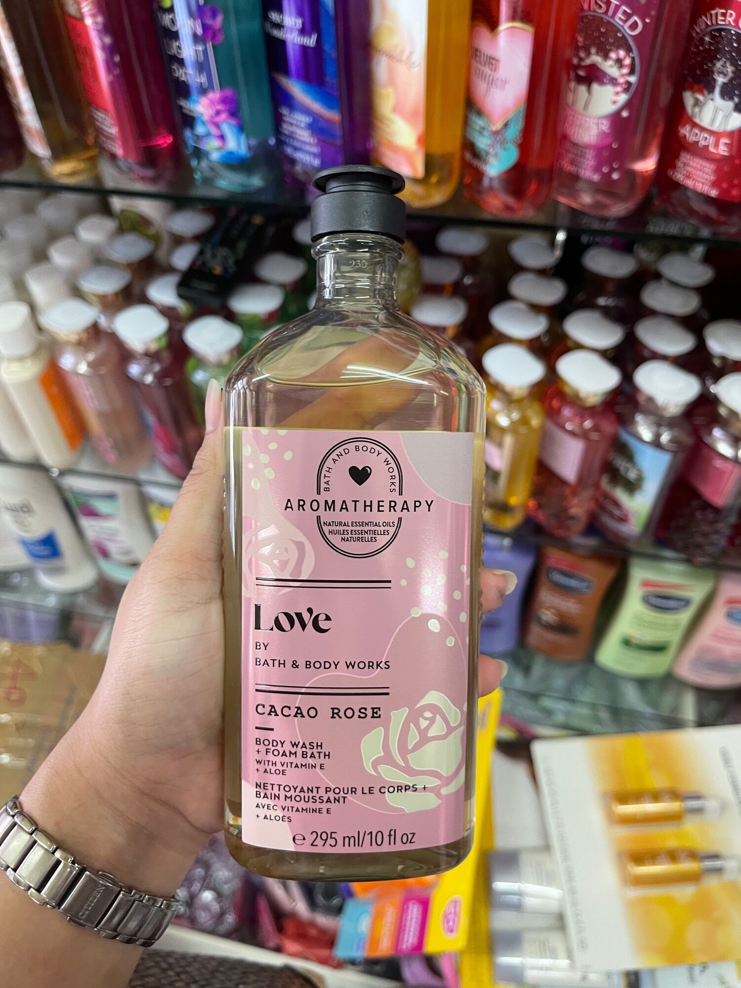 Bath and Body Works Aromatherapy Love Cacao Rose Body Wash Foam 295ml. ของแท้ Lazada.co.th