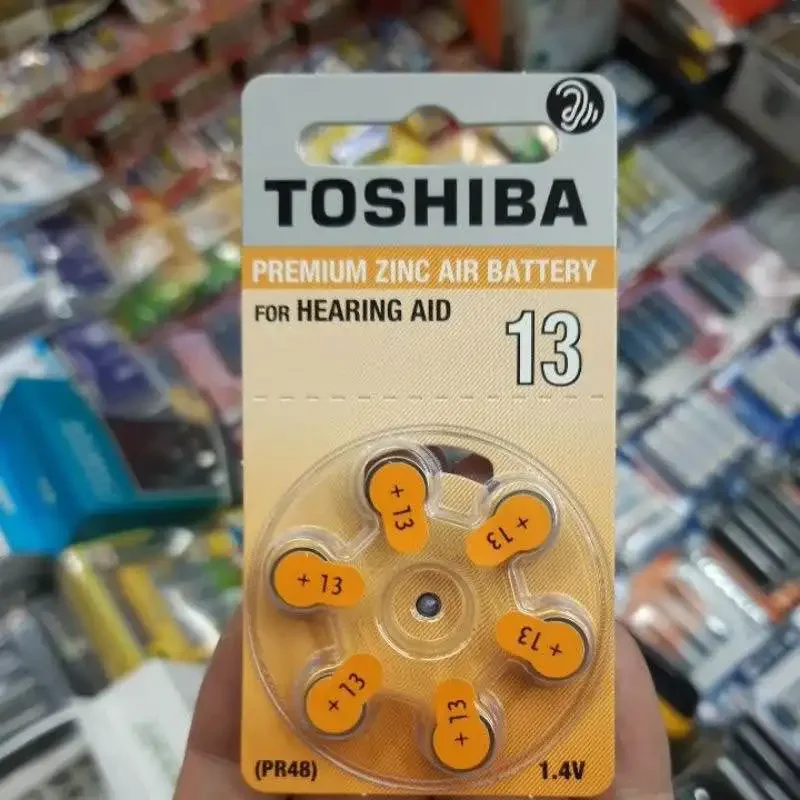 ภาพหน้าปกสินค้า(Made in Japan) ถ่านเครื่องช่วยฟัง Toshiba 13, A13, PR48 แพค6ก้อน 1.45V ของใหม่ Made in Japan จากร้าน Heresure บน Lazada