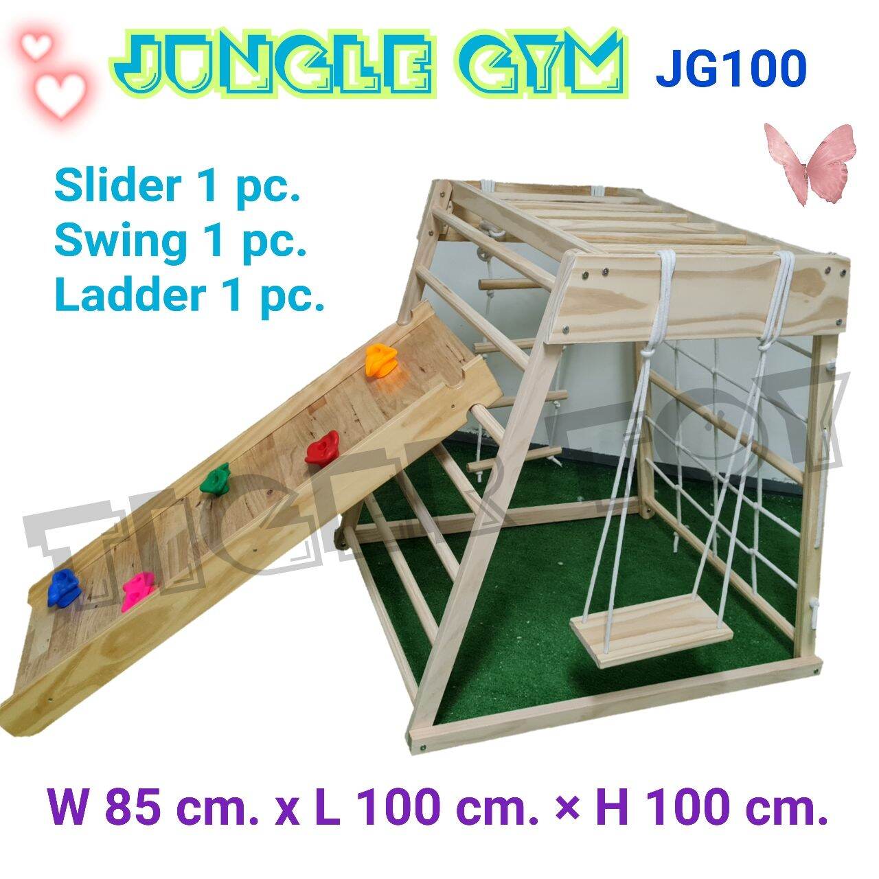 Jungle Gym Climbing Frame JG100 ชุดปีนป่ายเด็ก สไลเดอร์เล่นได้ 2 ทาง