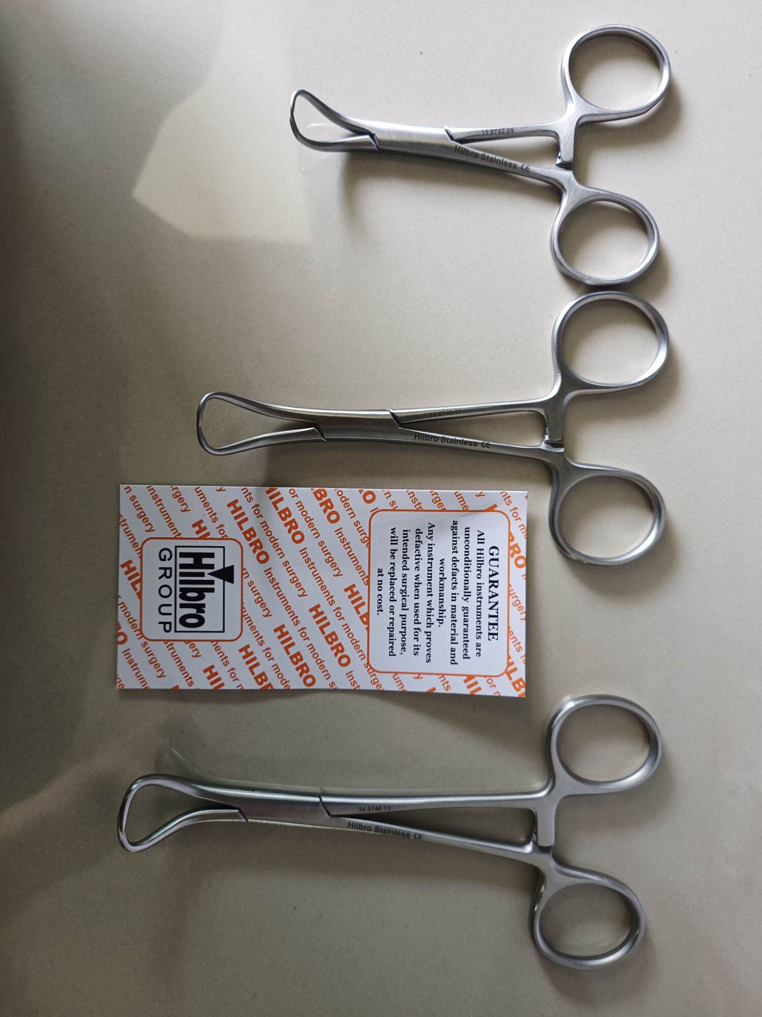 Hilbro Backhaus Towel Forcep ,คีมหนีบ14.0750.13 ROEDER TOWEL FORCEP