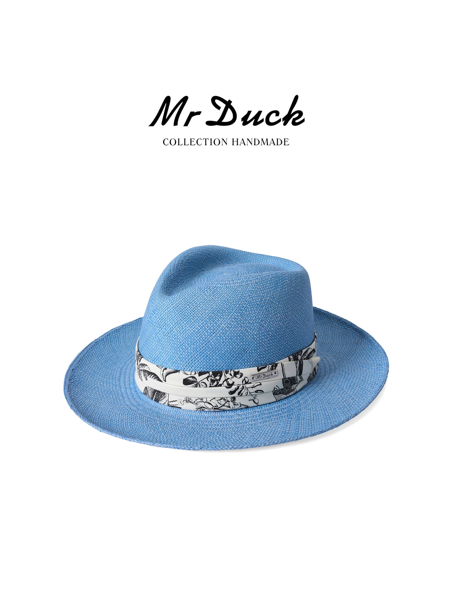 Mr DUCK | Vintage Handmade Men's Panama Straw Hat ราคา 9,909 บาท*ส่งฟรี