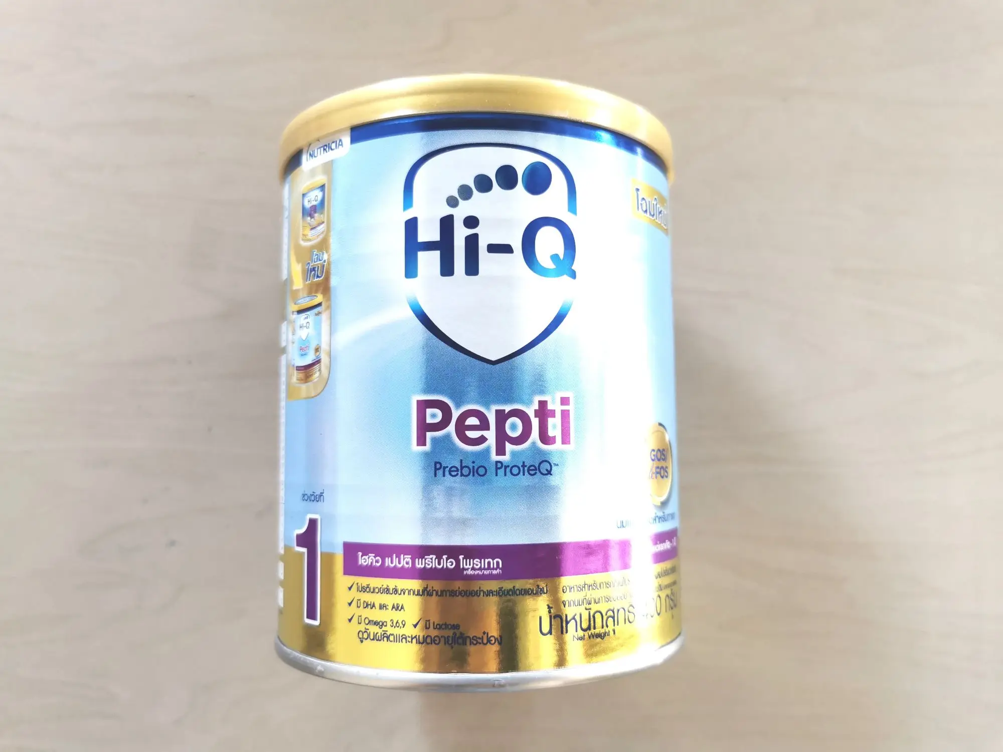 Hi-Q​ Pepti prebio proteq นมสำหรับเด็กแพ้นมวัว​ กระป๋อง​ 400​ กรัม​