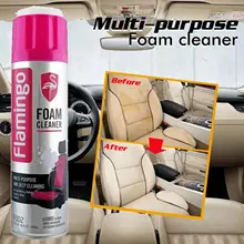 ภาพขนาดย่อของสินค้าFlamingo Foam Cleaner สเปรย์ทำความสะอาด ขจัดคราบสกปรก เบาะรถยนต์ เบาะหนัง เบาะกำมะหยี่ โซฟา ไม่ทำลายพื้นผิว