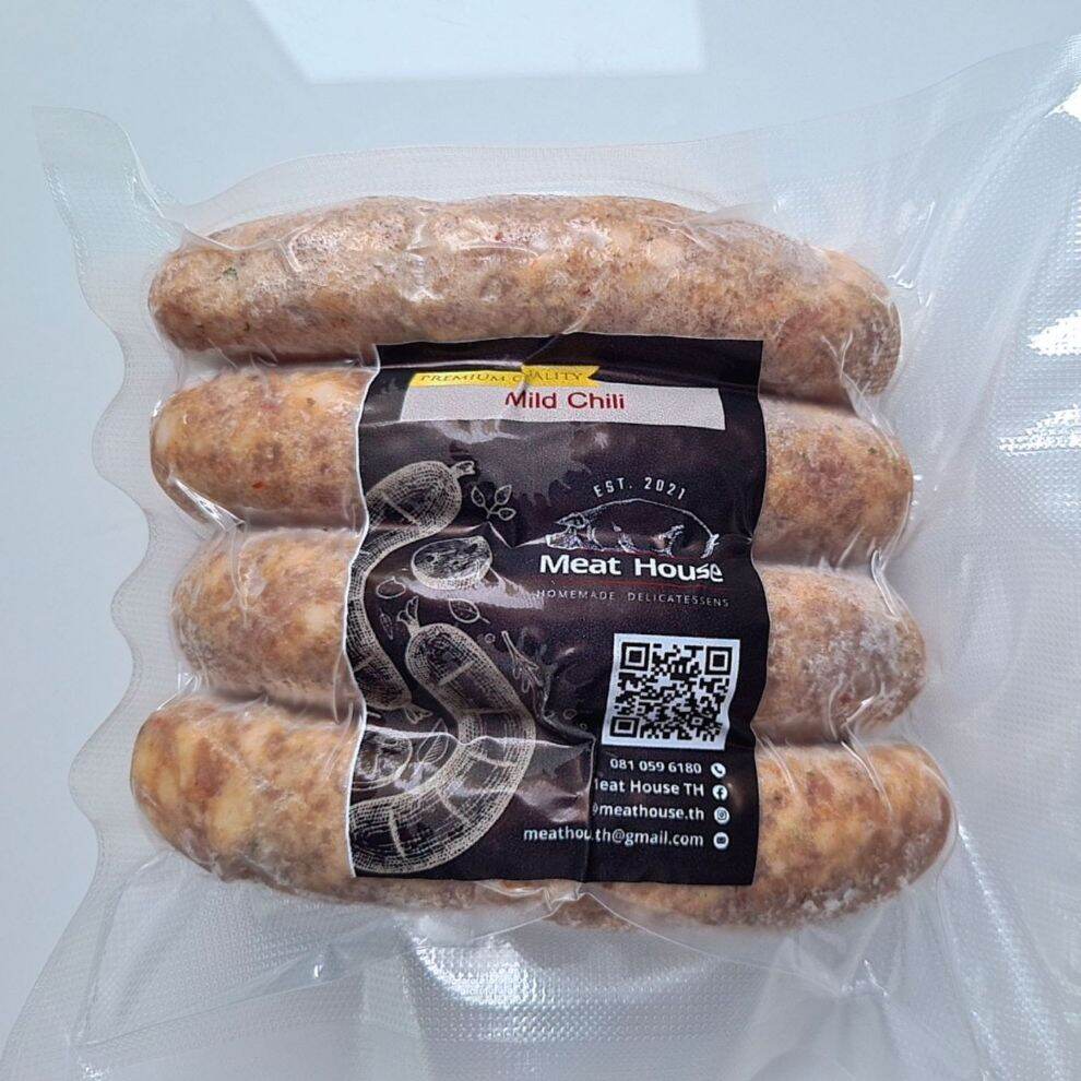 ไส้กรอกเยอรมัน สูตรไทยพริกอ่อน - Mild Chili Sausages