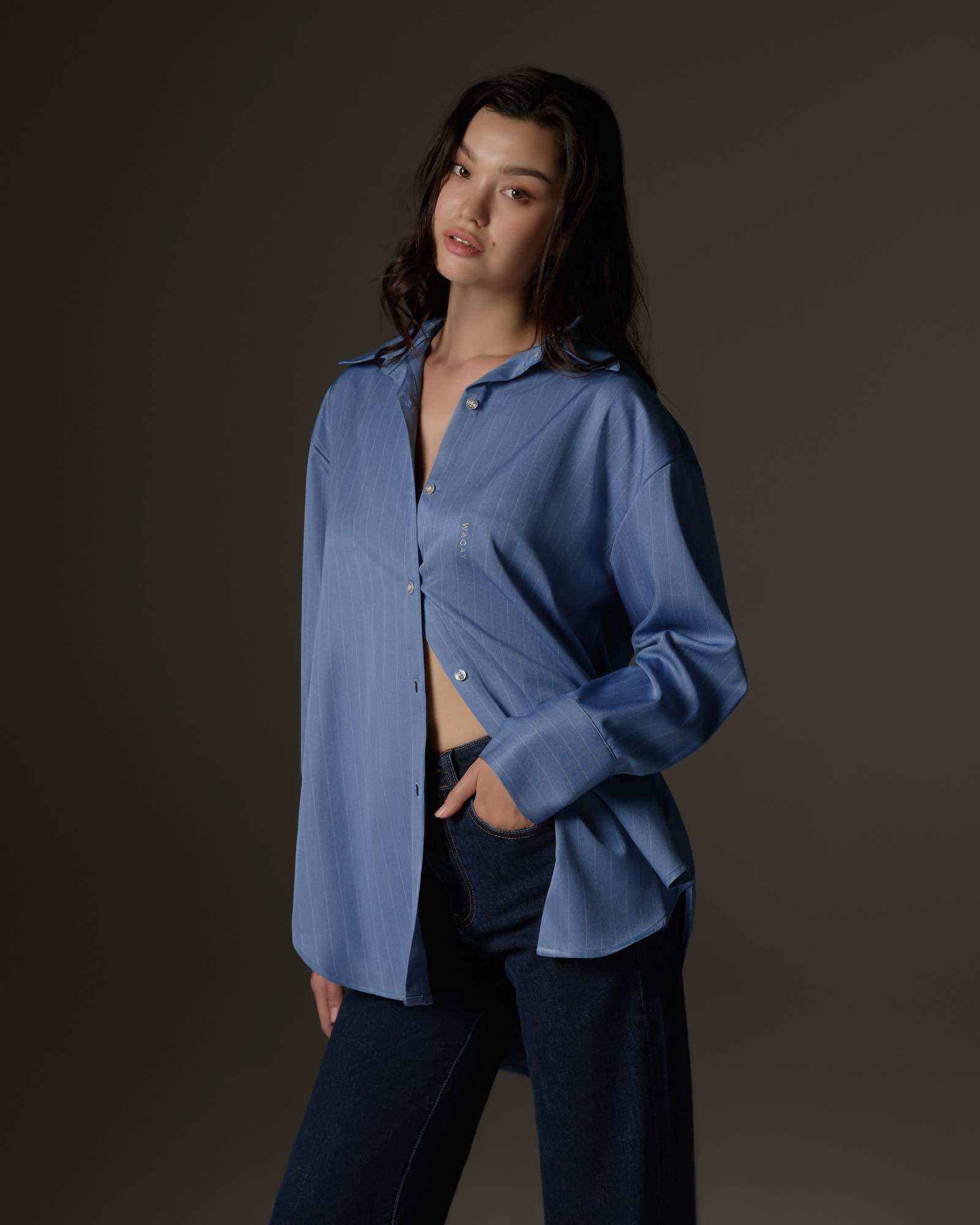 WACAY - Essen Shirt เสื้อเชิ้ต ลายทาง แขนยาว 3 สี ราคา 2,080 บาท*ส่งฟรี