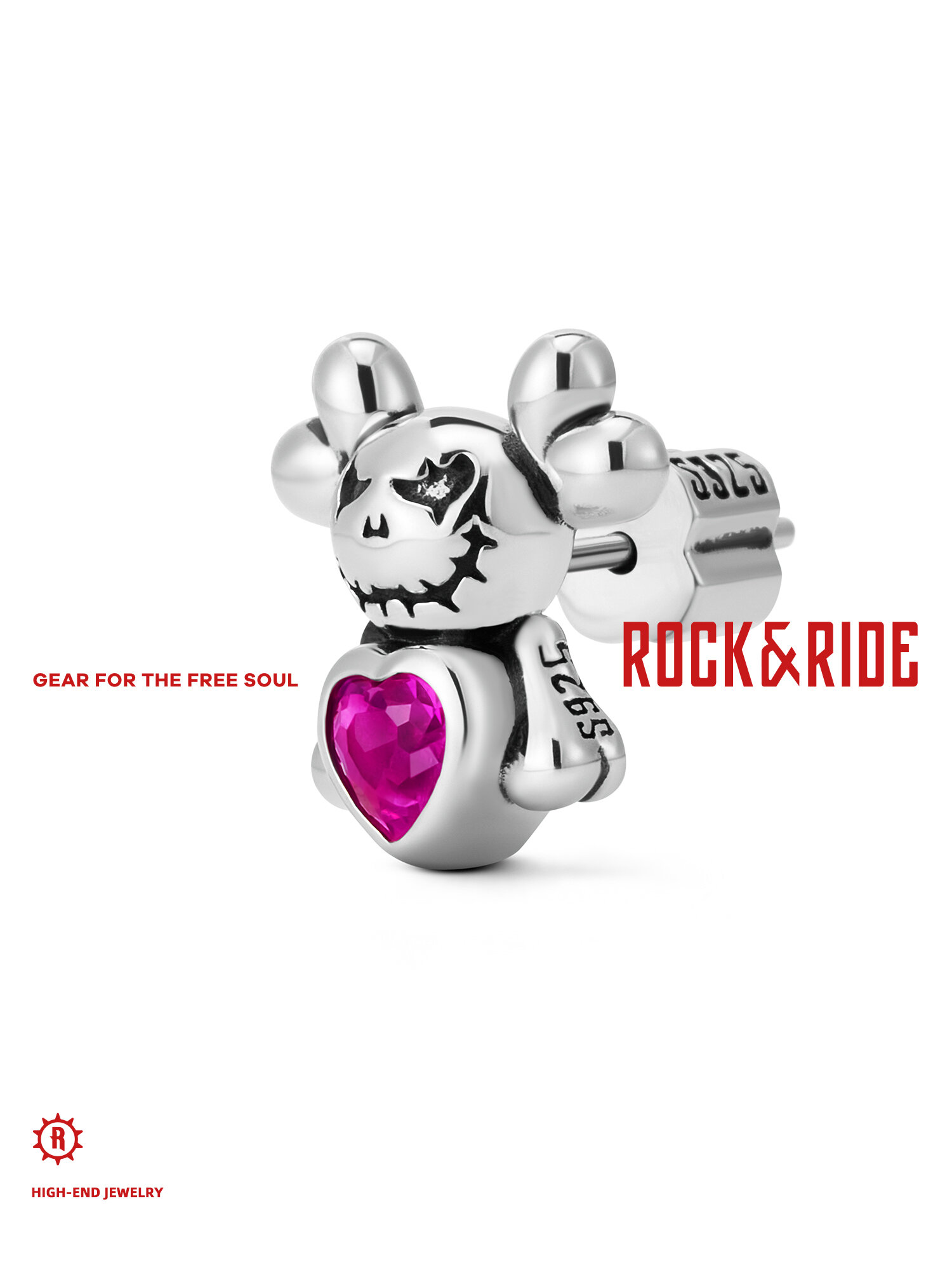 [ROCK&RIDE | Unisex Sterling Silver Stud Earrings,ROCK&RIDE | Unisex Sterling Silver Stud Earrings,] ราคา 2,806 บาท*ส่งฟรี