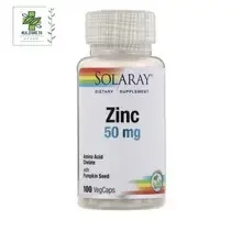 ภาพขนาดย่อของภาพหน้าปกสินค้าพร้อมส่ง Solaray Zinc 50 mg 100 Caps จากร้าน วิตามินและอาหารเสริม บน Lazada