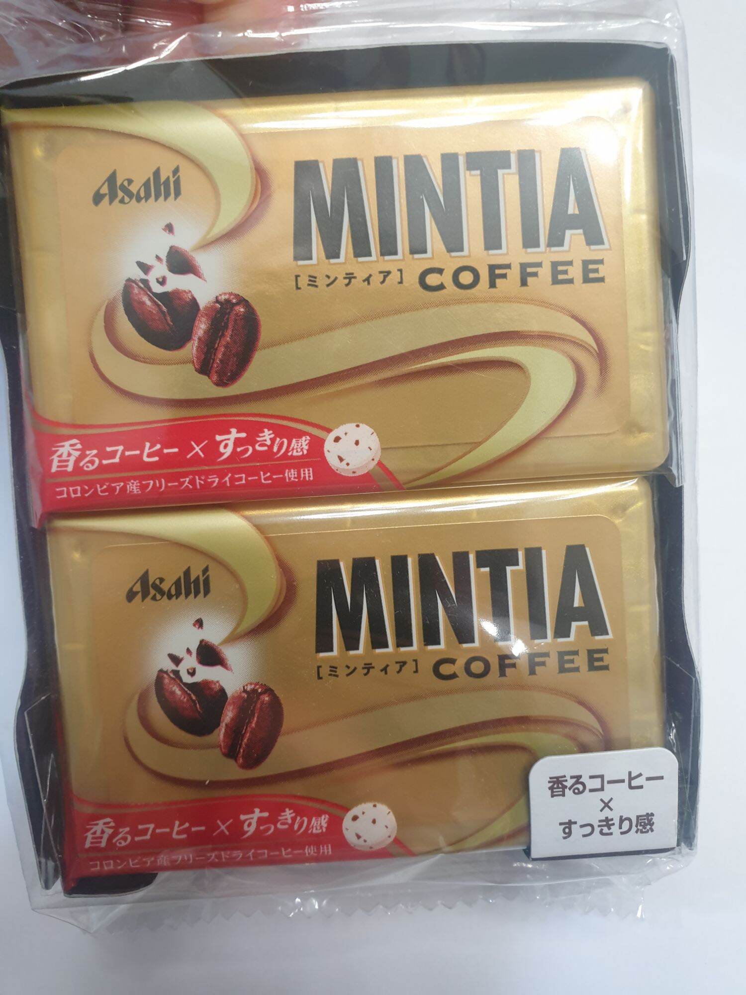 (แพ็ก10ชิ้น) Asahi mintia Coffee (bbf.31/10/2021) เม็ดอม ลูกอม