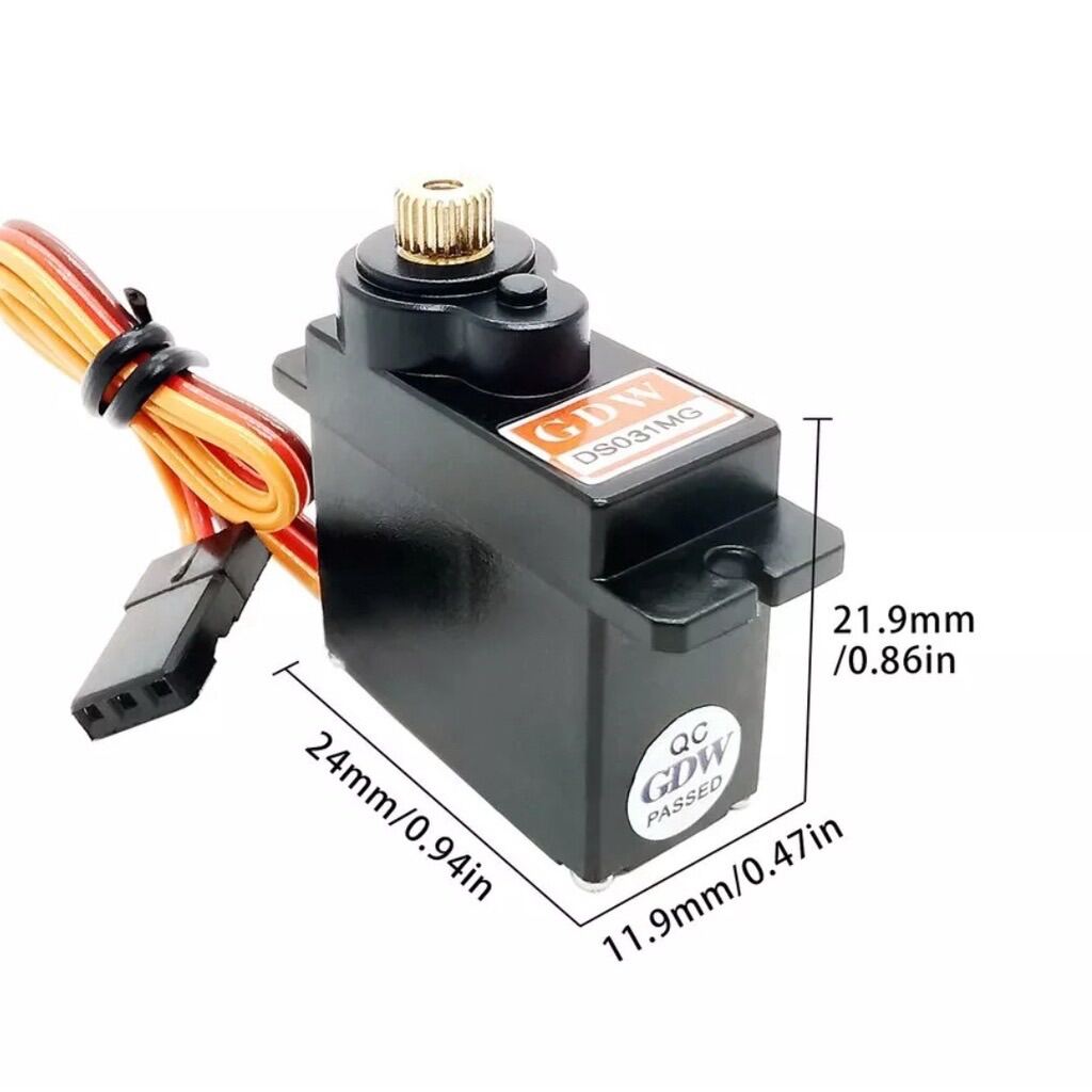 GDW DS031MG 9G เกียร์โลหะ Micro Digital Servo (ยกพิท ฮ. 450450L470LX360