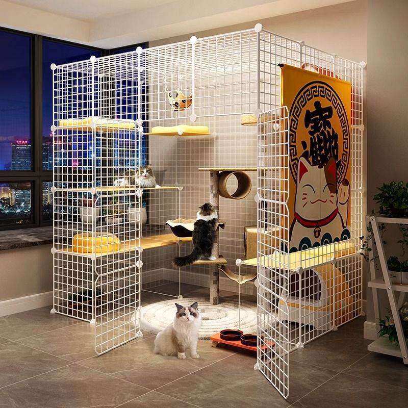 ZHENTAIYUAN | Large Space Integrated Toilet Cat Cage ราคา 2,674 บาท*ส่งฟรี