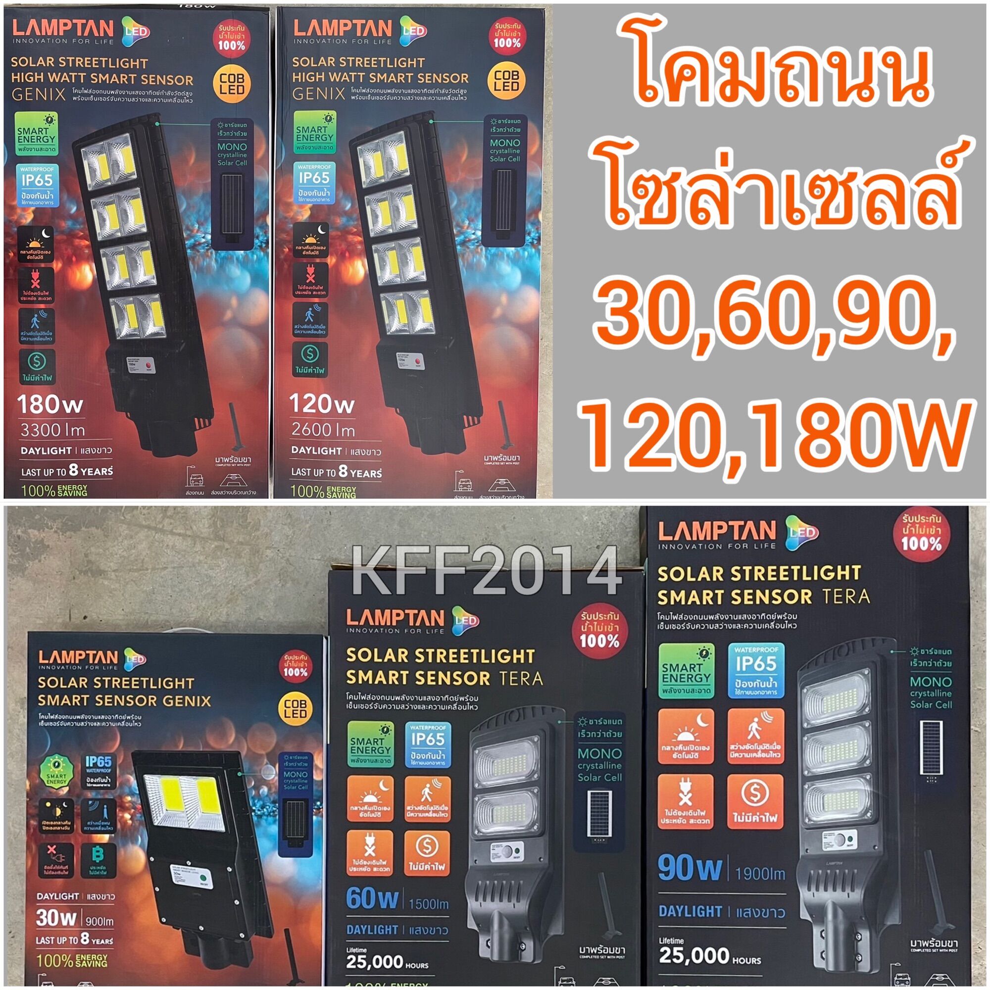 LAMPTAN Solar Streetlight Smart Sensor Genix TERA 
