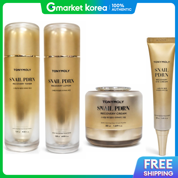 TonyMoly | Tonymoly Snail Pdrn Recovery 4-Piece Set (Toner 120ml + Lotion Cream 50ml + Eye Cream 30ml) ราคา 4,092 บาท*ส่งฟรี