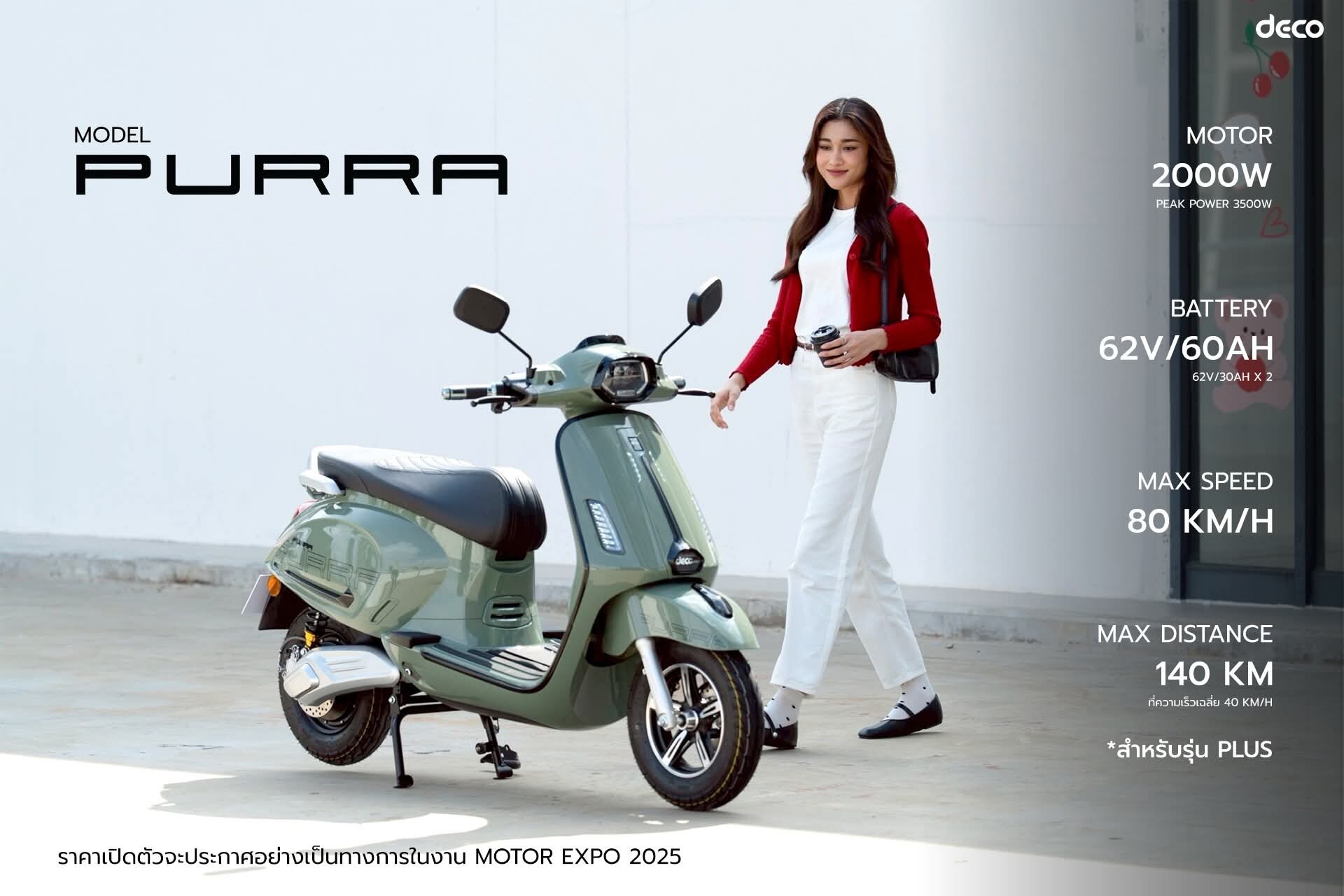 Deco New2026 Purra2000W Is Registered. ราคา 54,200 บาท*ส่งฟรี