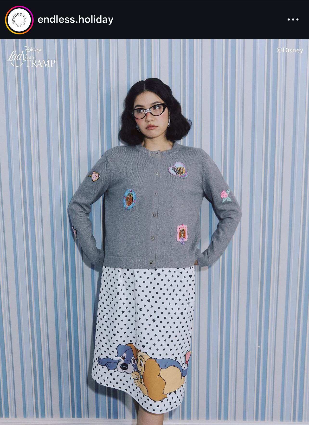 🖤 Ready to Ship 🤍 Cardigan 🤍 Endless Brand ♾️ Holiday 🧡 Lady and the Tramp 🤍 Beautiful to Wear, Can Be Worn Often, Good Fabric, Comfortable to Wear. 🤍 🧡 ราคา 3,690 บาท*ส่งฟรี