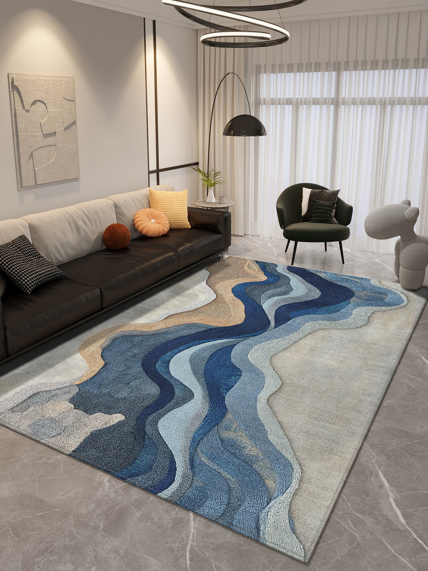 OULAISEN | Non-slip Bedroom Carpet Thick ราคา 8,414 บาท*ส่งฟรี