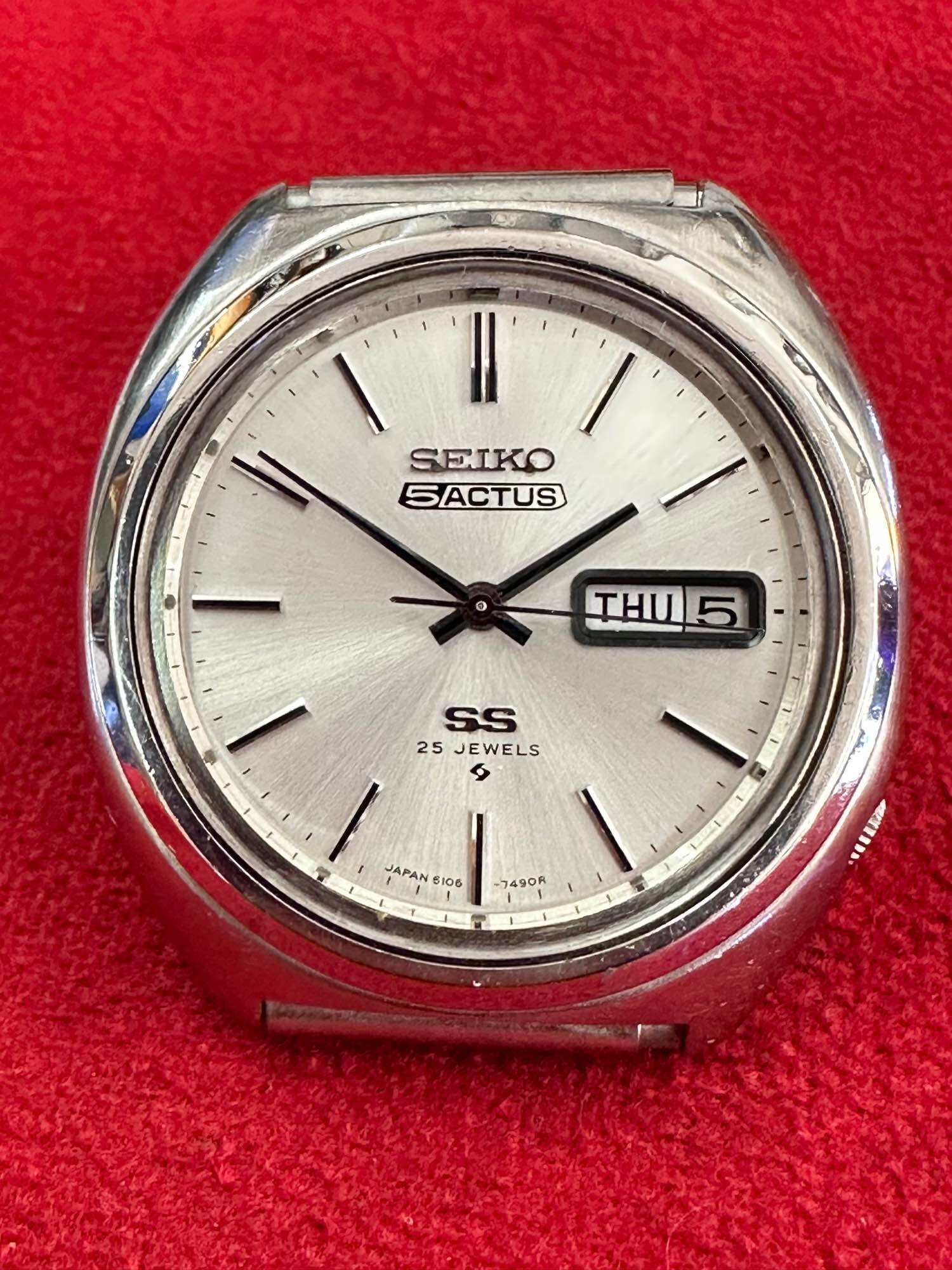 Seiko 5actus hot sale ss 25jewels