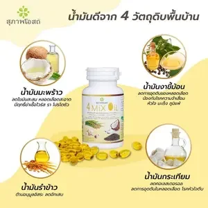 ภาพหน้าปกสินค้า4 MiX Oil น้ำมันธรรมชาติสกัดเย็น มีส่วนช่วยล้างหลอดเลือด ลดคอเลสเตอรอลและปรับระบบร่างกายให้สมดุล ที่เกี่ยวข้อง