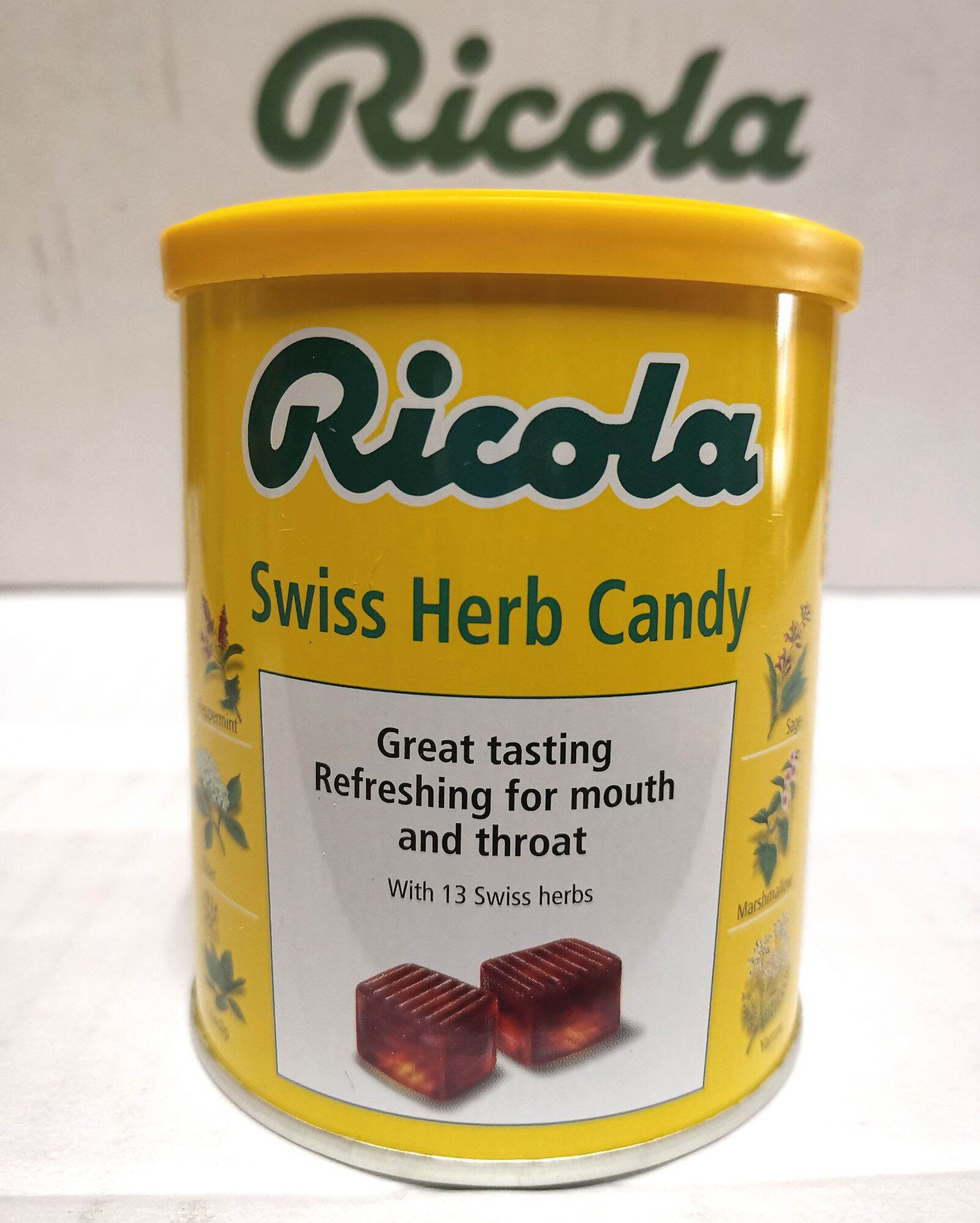 Wrapped Candy Ricola Swiss Herb Candy Ricola ลูกอมริโคล่า สวิสเฮิร์บแคนดี้ ลูกอมรสสมุนไพร ...