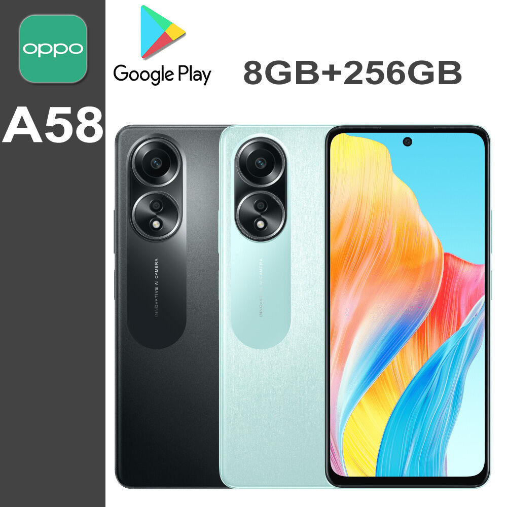OPPO | OPPO A58 8GB+256GB สมาร์ทโฟนแฟชั่นแท้ 5G/รองรับซิมคู่ สแตนด์บายคู่ หน้าจอ LCD 6.56 นิ้ว แบตเตอรี่ 5000mAh สแตนด์บายได้นาน ราคา 6,078 บาท*ส่งฟรี