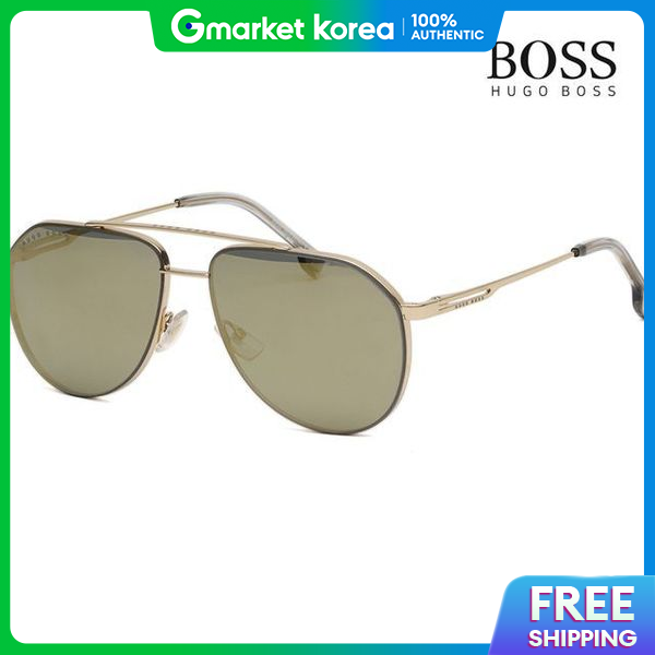 Hugo Boss | Hugo Boss Gold Mirror Aviator Metal Frame Sunglasses ราคา 4,869 บาท*ส่งฟรี