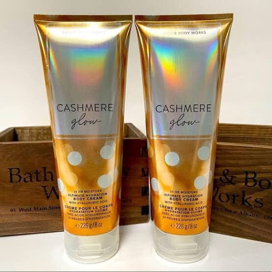 Bath & Body Works Cashmere Glow Body Cream 226g. ของแท้