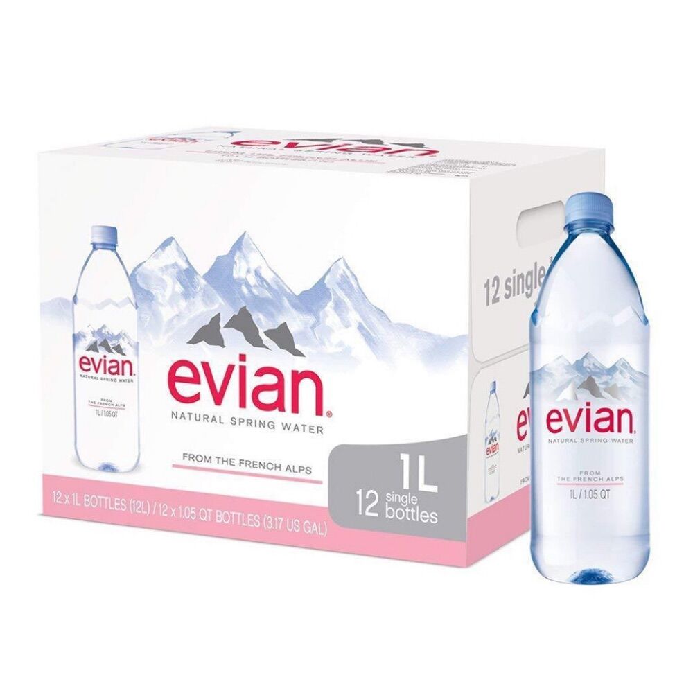 น้ำแร่ Evian ขนาด 1 ลิตร มี 12 ขวด ราคา 795 บาท*ส่งฟรี